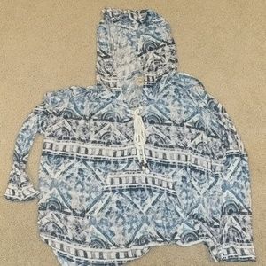 Cropped hoodie sweater